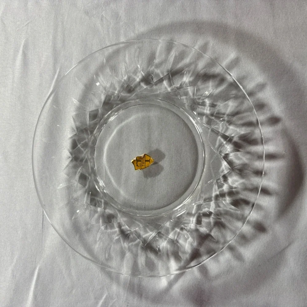 Tiffin Glass Plate Clear 8.25